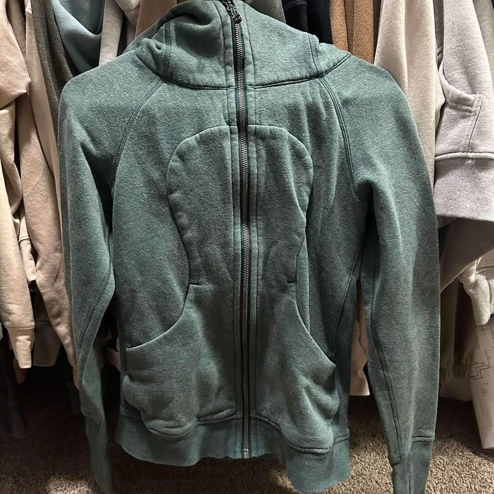 lululemon athletica Forest Green Scuba Hoodie